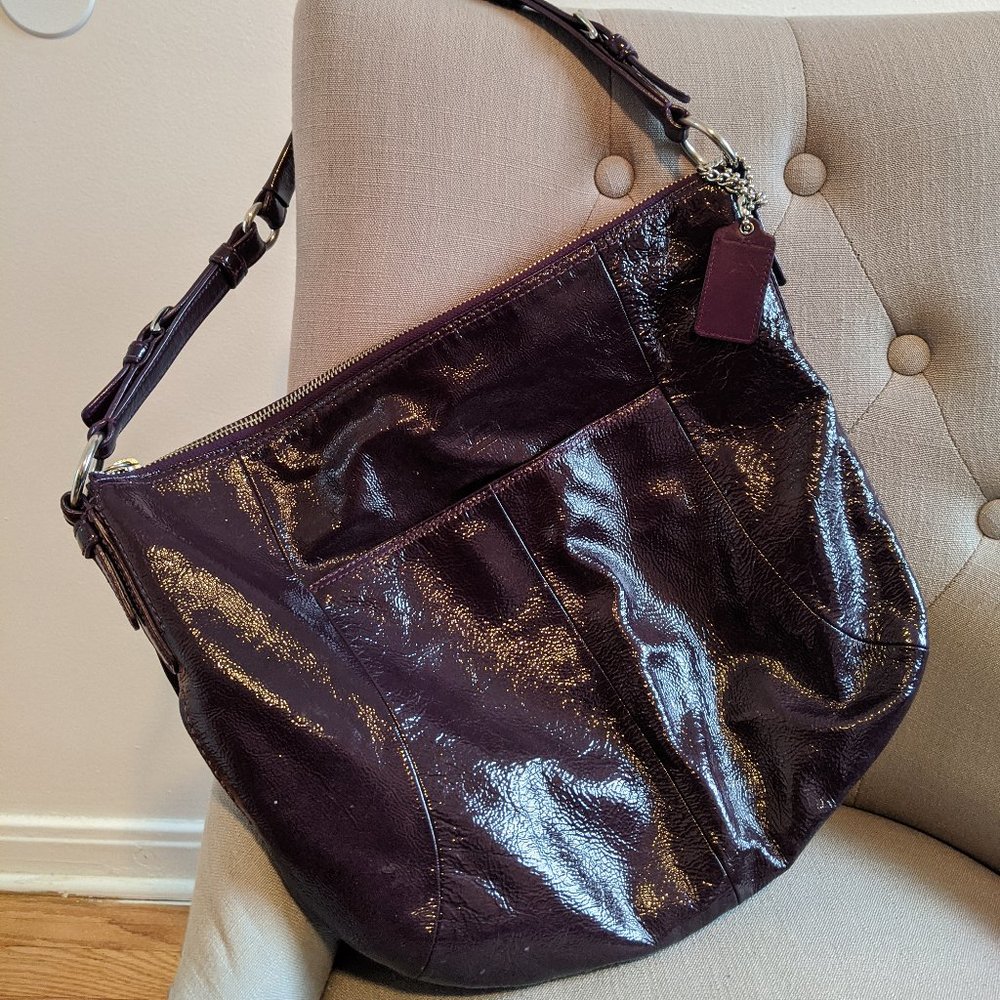 Purple Coach Purse